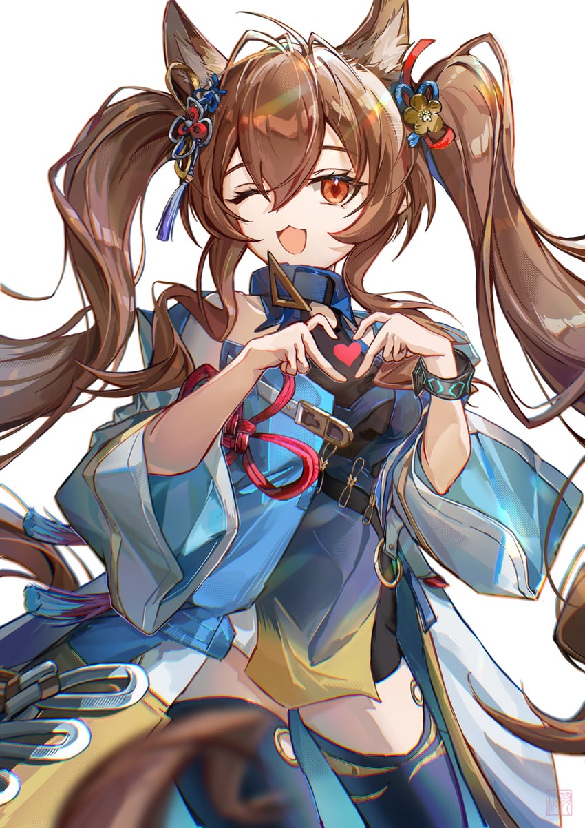 明日方舟、明日方舟：终末地、罗森 1名女孩 :D 兽耳毛 兽耳 露肩