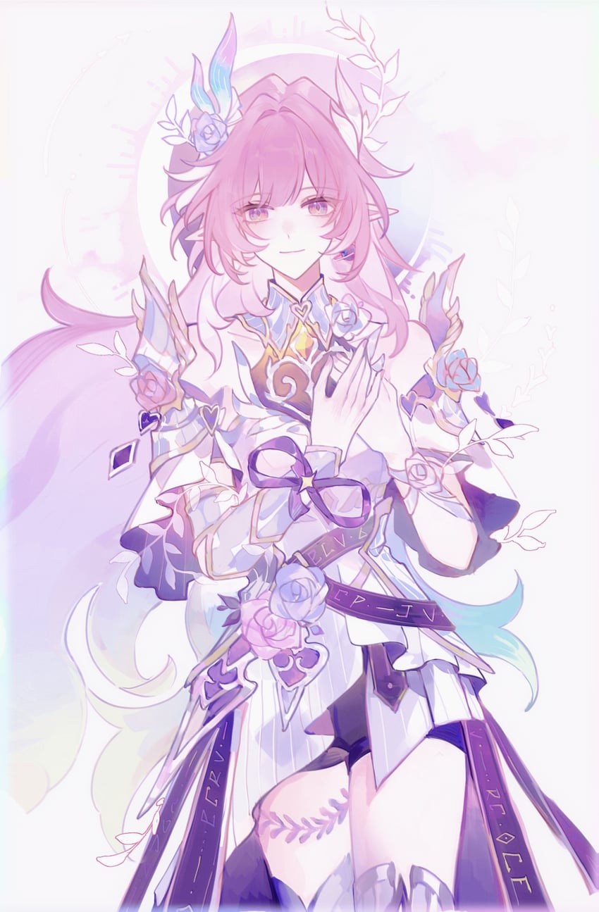 崩坏：星穹铁道、崩坏系列、银枝 (崩坏：星穹铁道) 1名女孩 argenti (honkai: star rail) (cosplay) 臂铠 铠甲 露肩