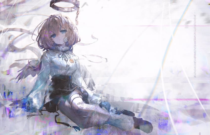 韵律源点 Arcaea、怜悯 (Arcaea) 1名女孩 作者名 创可贴 腿上的创可贴 黑鞋