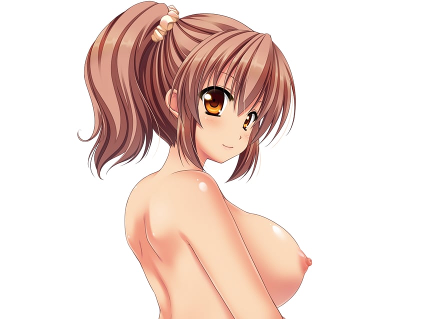 梦见颊！、toriumi hinata 1名女孩 脸红 乳房 棕眼睛 棕发