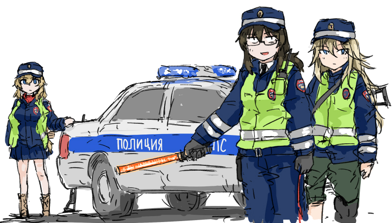 少女前线、FNC (少女前线)、VSK-94（少女前线） 3人女子 AKS-74U 突击步枪 汽车 FN FNC