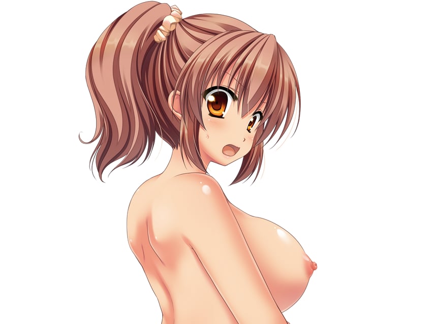 梦见颊！、toriumi hinata 1名女孩 脸红 乳房 棕眼睛 棕发