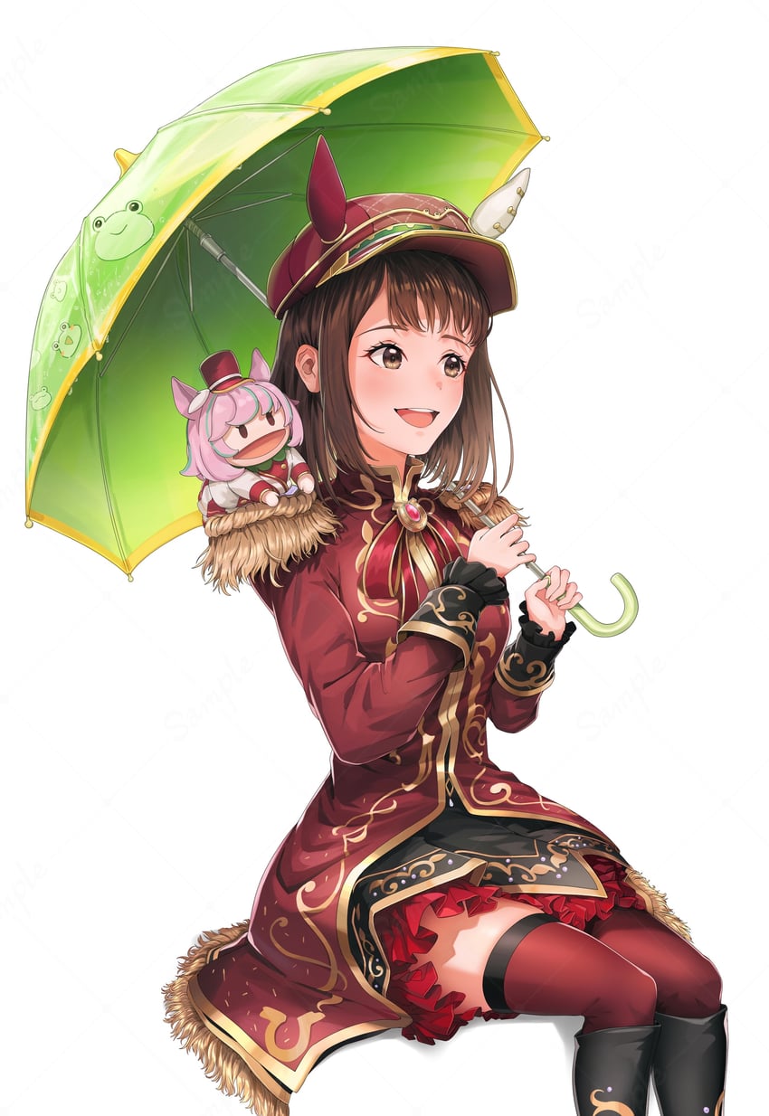 现实生活、赛马娘、chikasada tsukino 1名女孩 兽耳 黑色靴子 黑色裙子 靴子