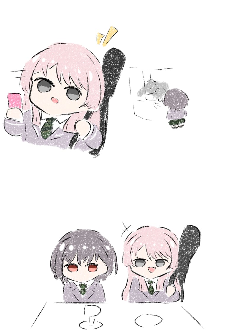 BanG Dream!、Bang Dream! It's MyGO!!!!!、千早爱音 2名女孩 棕眼睛 手机 漫画 抓娃娃机