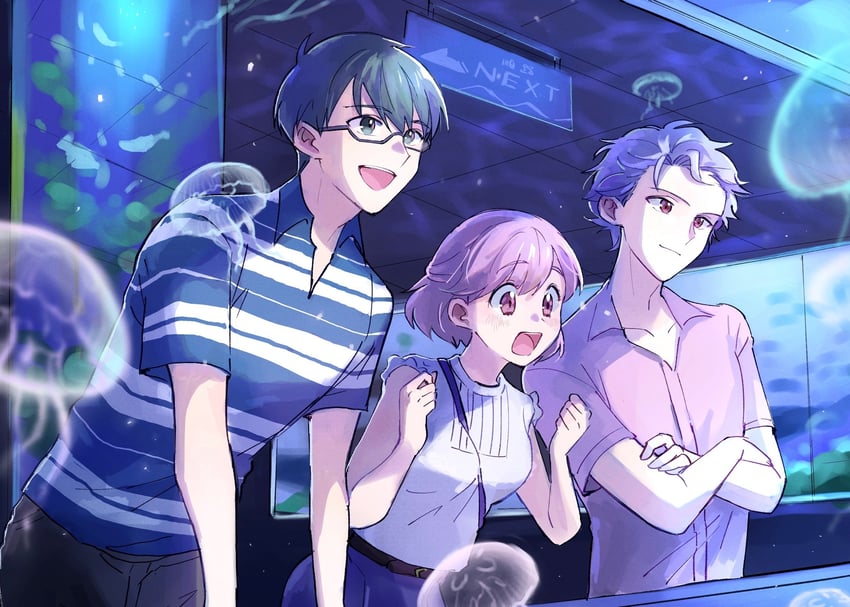 心跳回忆、心跳回忆 Girl's Side、心跳回忆 Girl's Side 3rd Story 1名女孩 2个男孩 :D 水族馆 腰带
