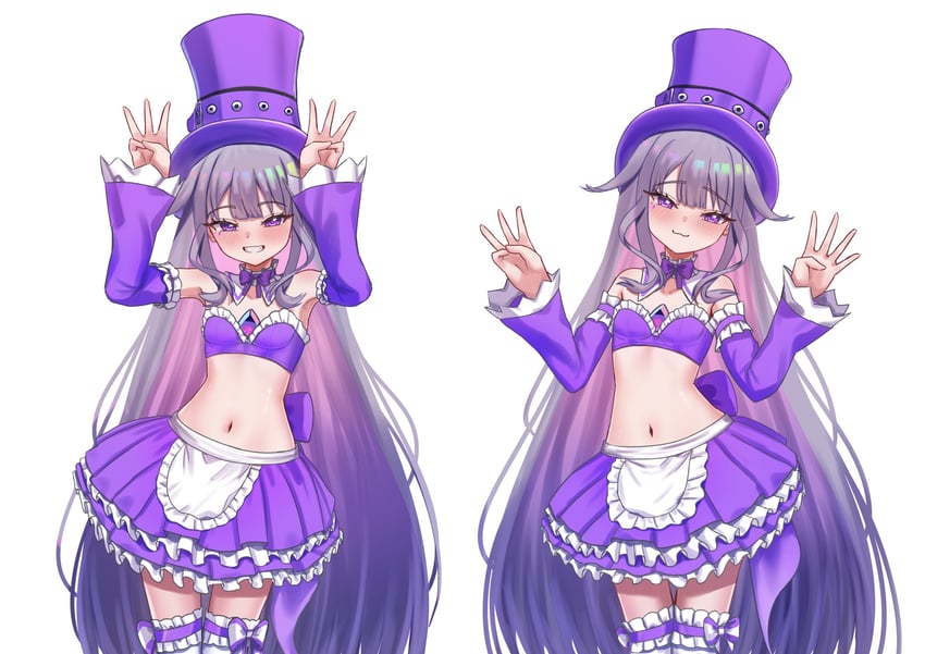 Hololive、Hololive英语、街头霸王 1名女孩 乳房 胸口宝石 露肩袖 宝石