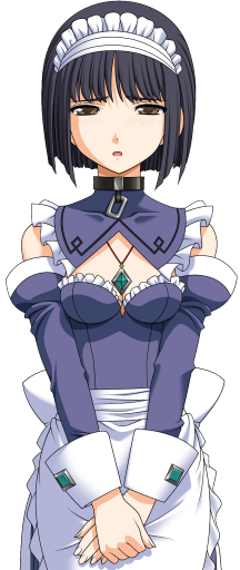 魔法战士 (系列)、mahou senshi elixir knights、fiena (mahou senshi) 1名女孩 2000年代风格 围裙 黑发 脸红