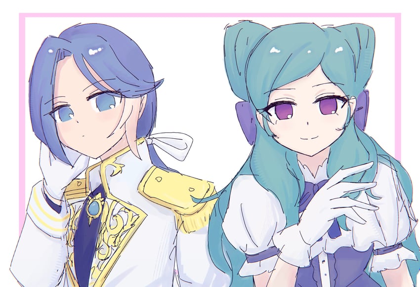 闪电十一人、闪电十一人、inazuma eleven cross 2名女孩 水色发 蓝眼 蓝色宝石 蓝发