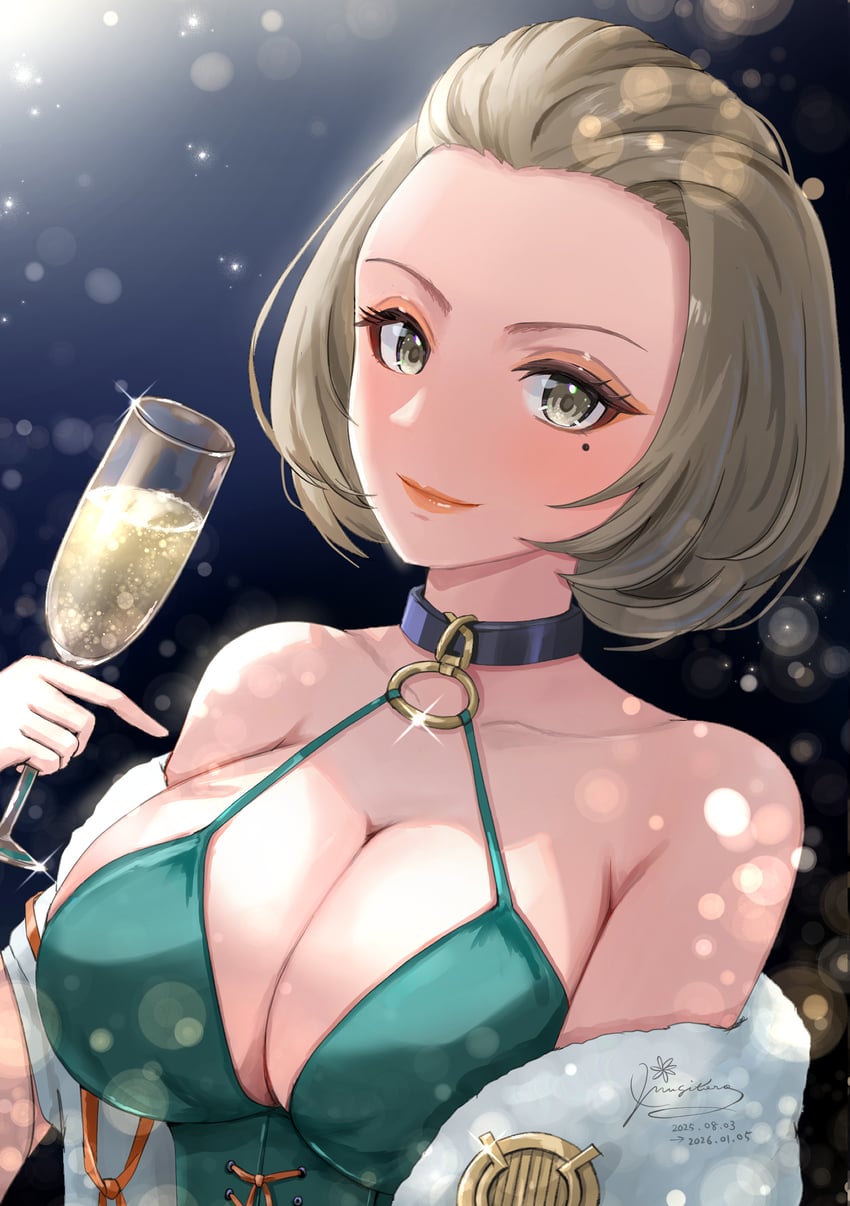 火焰纹章、火焰之纹章：风花雪月、玛努艾拉 (火焰纹章) 1名女孩 腋窝褶皱 作者名 露肩 乳房