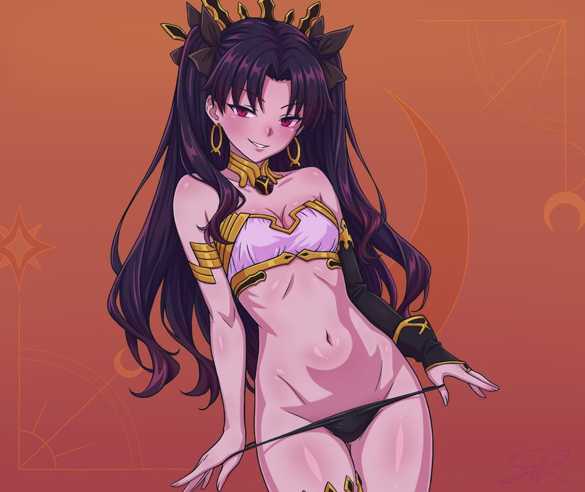 Fate/Grand Order、Fate系列、伊什塔尔 (Fate) 1名女孩 护臂 臂环 不对称腿部穿着 不对称袖子