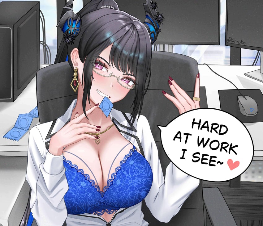 Hololive、Hololive英语、囚鸟 (Nerissa Ravencroft) 1名女孩 :D 不对称角 黑发 黑角