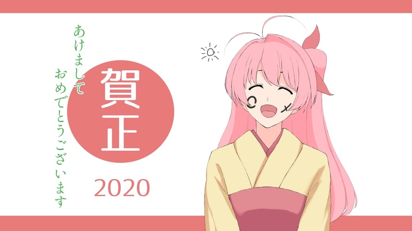 混沌之脑、科学冒险系列、咲畑梨深 1名女孩 2020年 呆毛 闭眼 脸部涂装