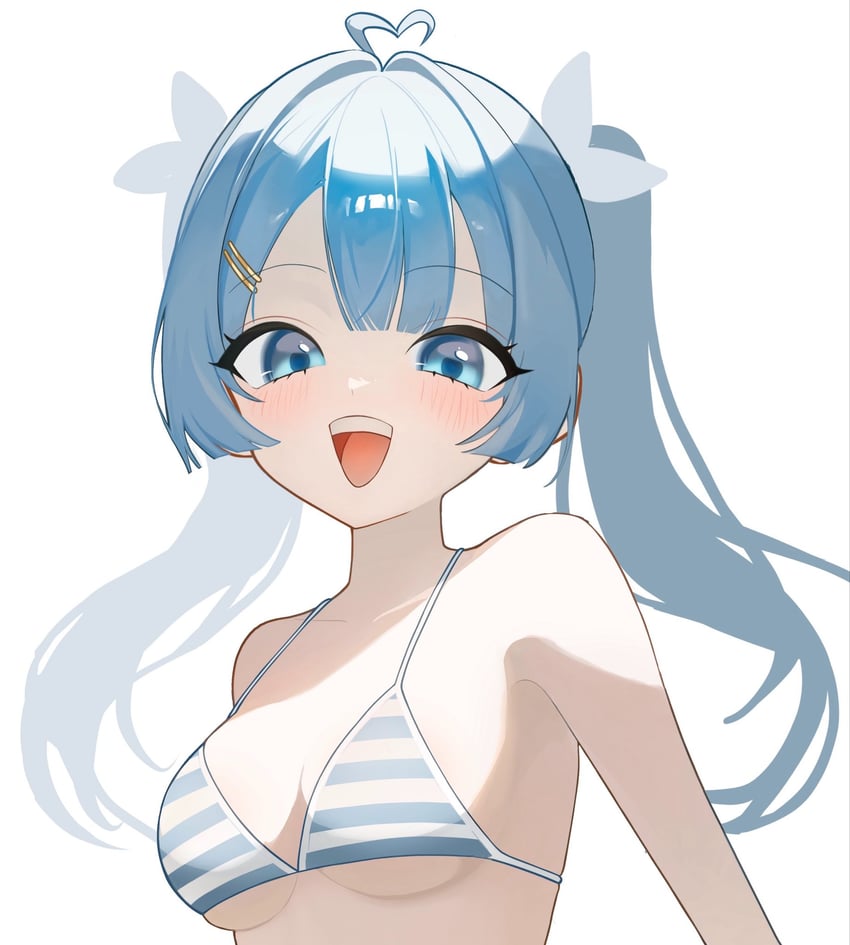Stellive、荒桥旅 1名女孩 :D 呆毛 比基尼 蓝色比基尼