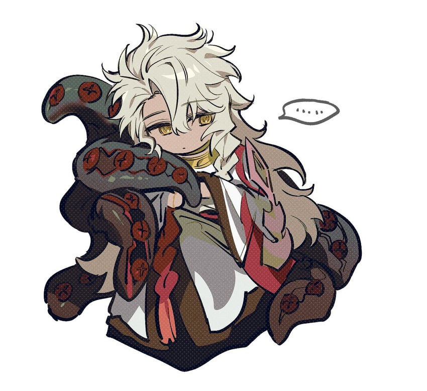 Fate/Grand Order、Fate系列、魔神柱 (Fate) ... 1名男孩 辫子 Q版 闭嘴