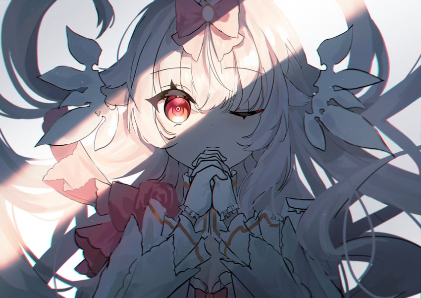 韵律源点 Arcaea、光 (Arcaea)、光(对立/Fatalis)(Arcaea) 蝴蝶结 闭嘴 项圈 假领 脱离的翅膀