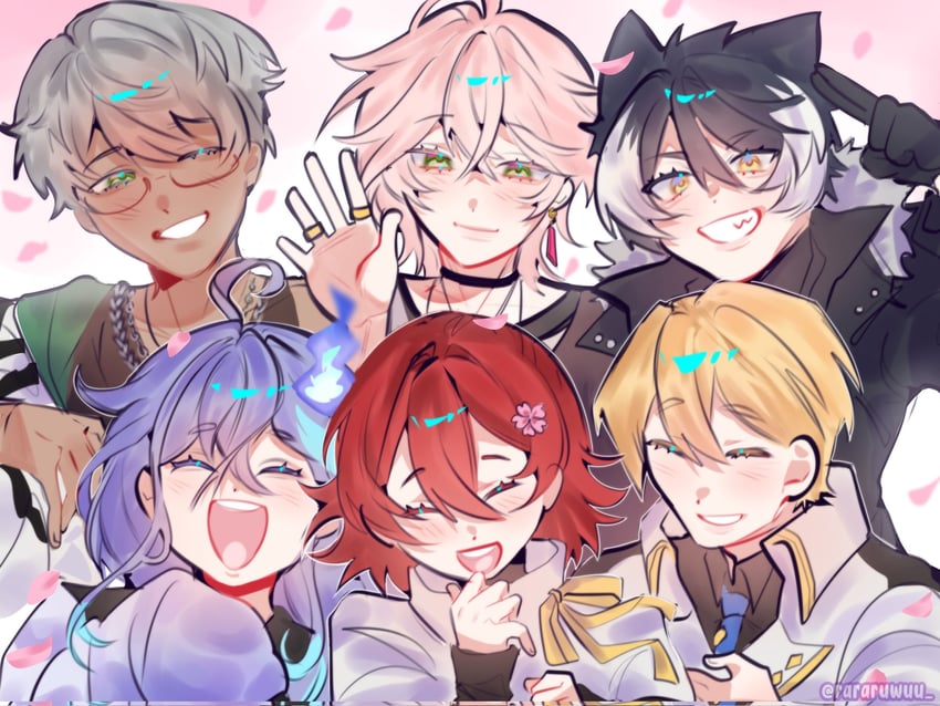 HOLOSTARS、阿兰德斯 (Holostars)、阿兰戴斯（第一套服装） 6个以上男孩 :D 微笑 兽耳 黑色项圈