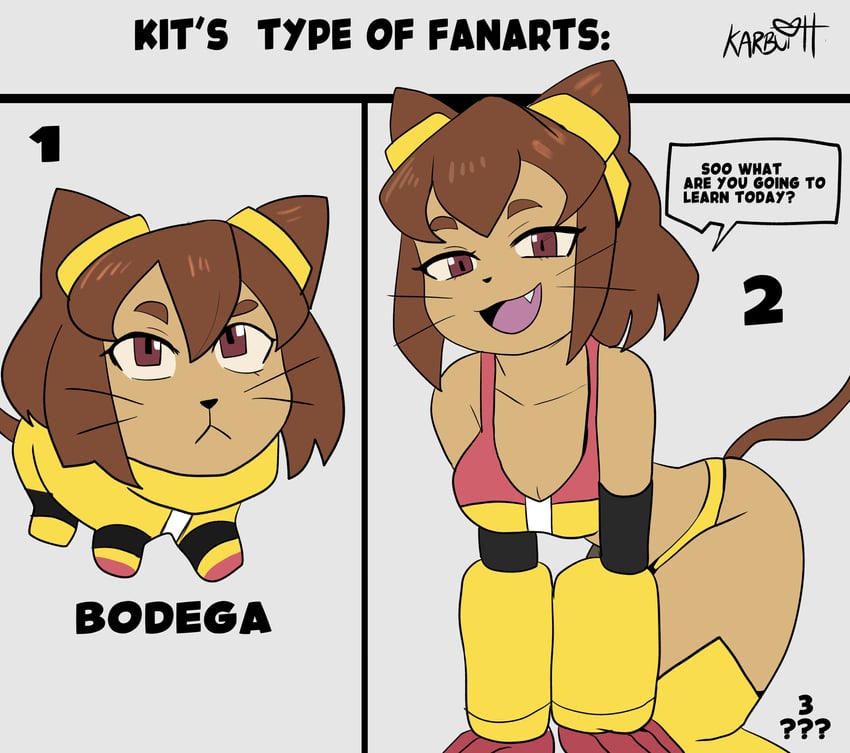 Gameoverse、Kit Bodega 1名女孩 :< 兽耳 比基尼 乳房