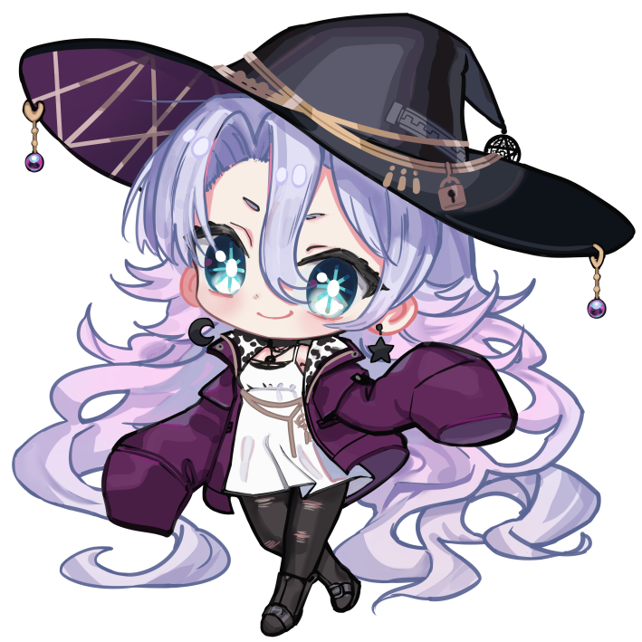 Phase Connect、紫水满、志水满（满1.0） 1名女孩 动物花纹 蓝眼 Q版 仅限Q版