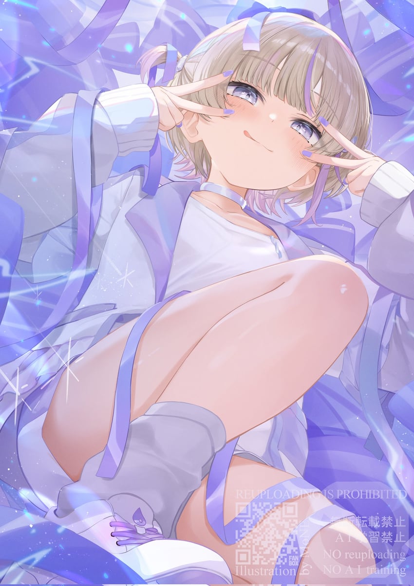 Hololive、hololive DEV_IS、等轰一奏 1名女孩 生日 金发 脸红 闭嘴