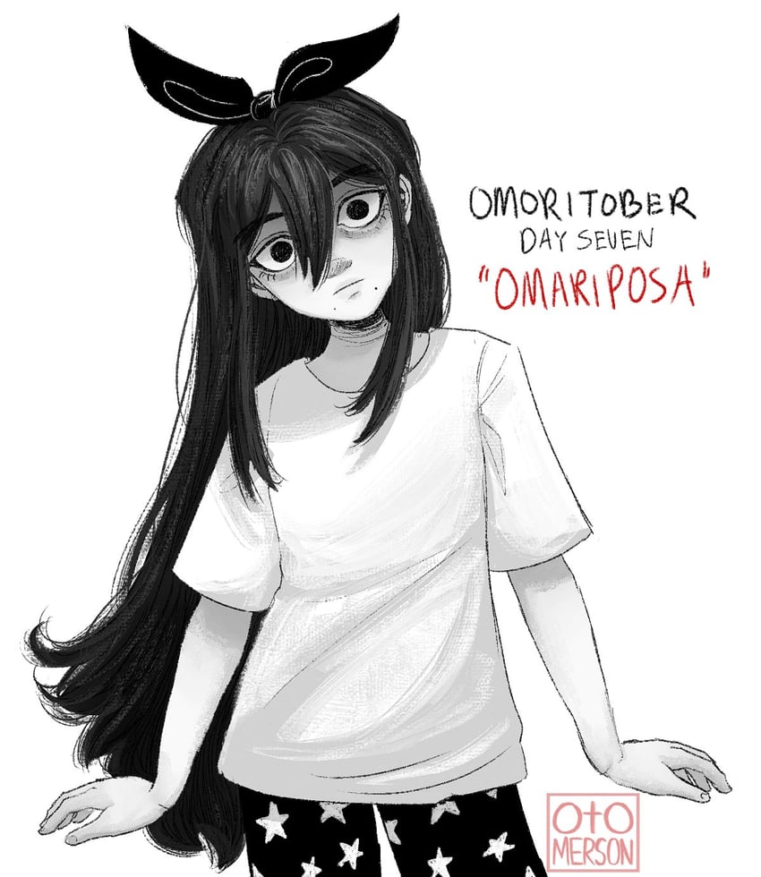 OMORI、奥布里 (脑内世界) (OMORI)、Aubrey (OMORI) 1名女孩 替换服装 异色瞳 异色发 作者名