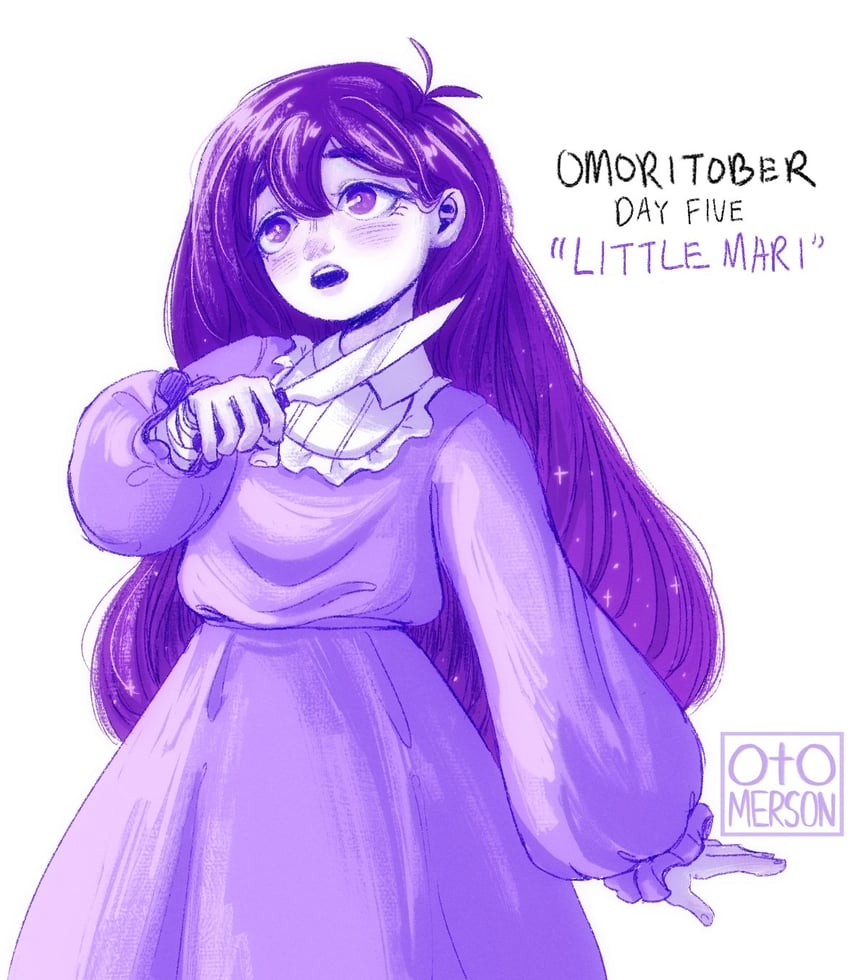 OMORI、Mari (Omori)、Mari (Omori) 1名女孩 替换服装 平行宇宙 呆毛 作者名