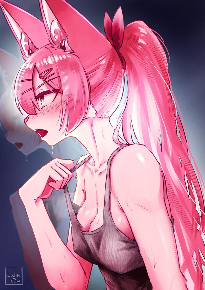 原创 1名女孩 兽耳毛 兽耳 作者标志 作者名