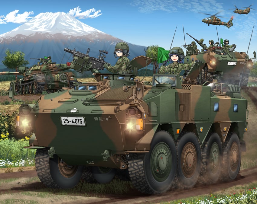 原创 飞行器 装甲运兵车 装甲车 蓝天 云
