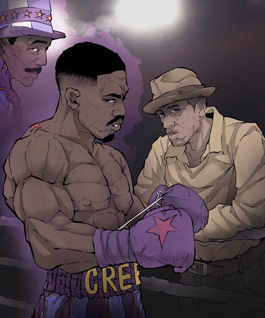 JOJO的奇妙冒险、apollo creed、乔瑟夫·乔斯达 3个男孩 apollo creed son 胎记 角色扮演 creed (movie)