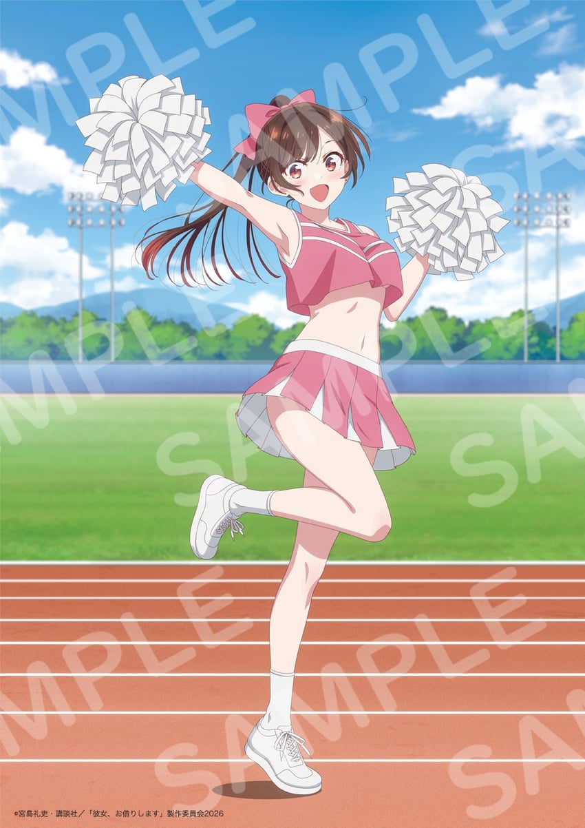 租借女友、水原千鹤 1名女孩 举手 腋下 裸臂 裸腿