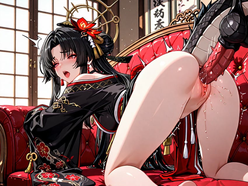从虚无到永恒、帆鸟 (圣洁之歌) 黑发 乳房 龙 日式服装 和服