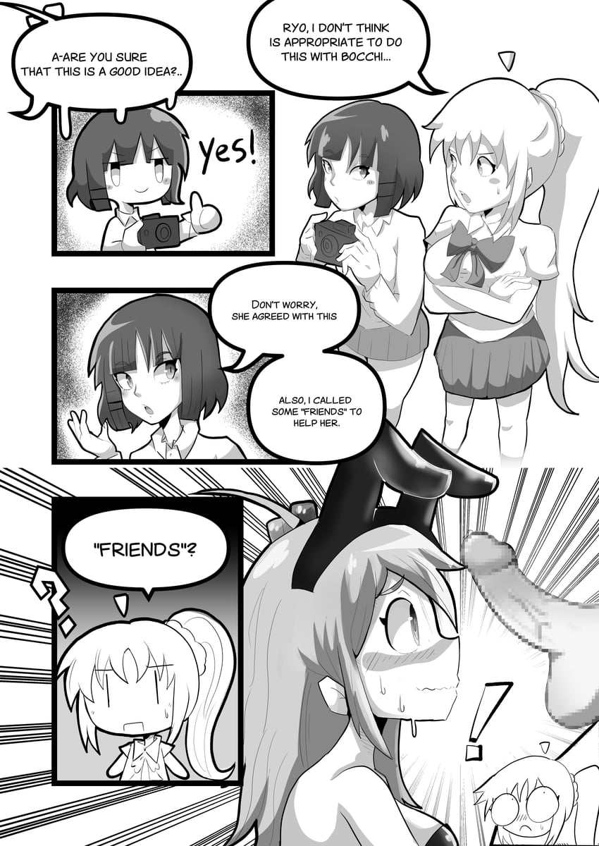 孤独摇滚！、后藤一里、伊地知虹夏 漫画 阴茎 兔女郎