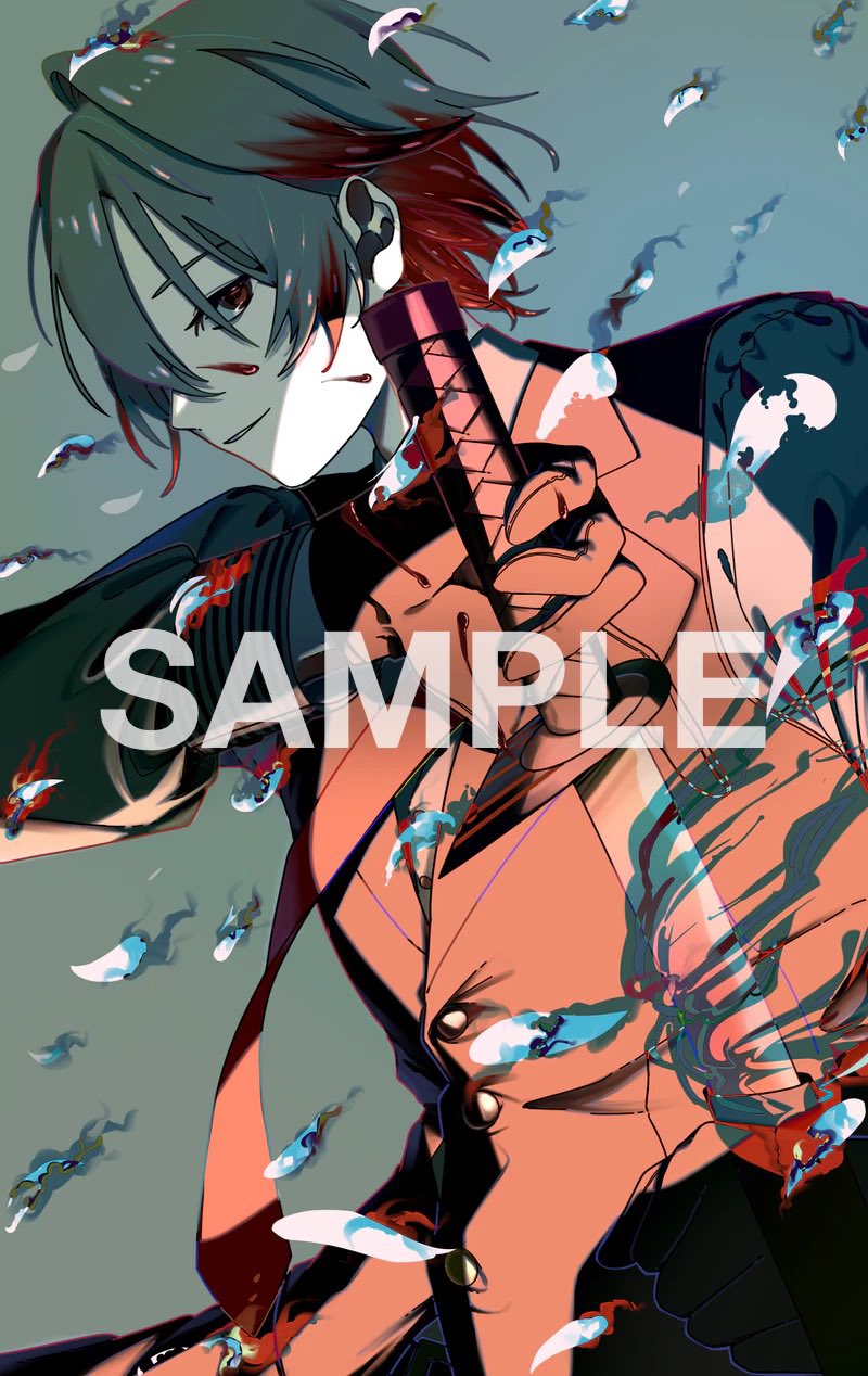 原创 1名男孩 黑色手套 血 脸上带血 手套