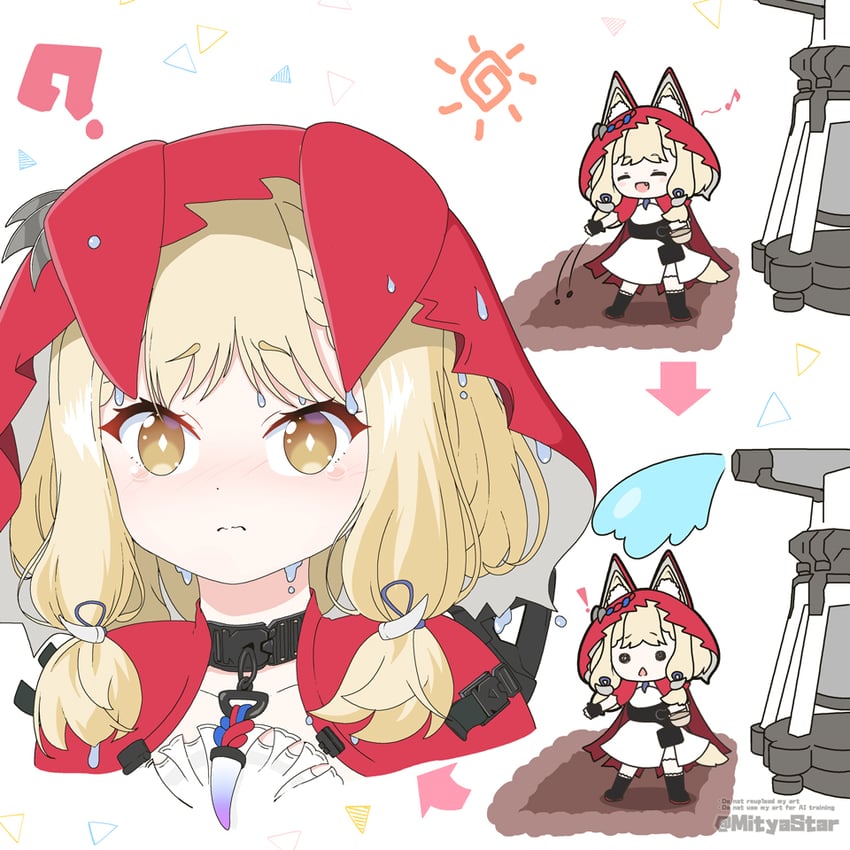 明日方舟、明日方舟：终末地、罗斯 (明日方舟) 1名女孩 :D 问号 兽耳毛 兽耳