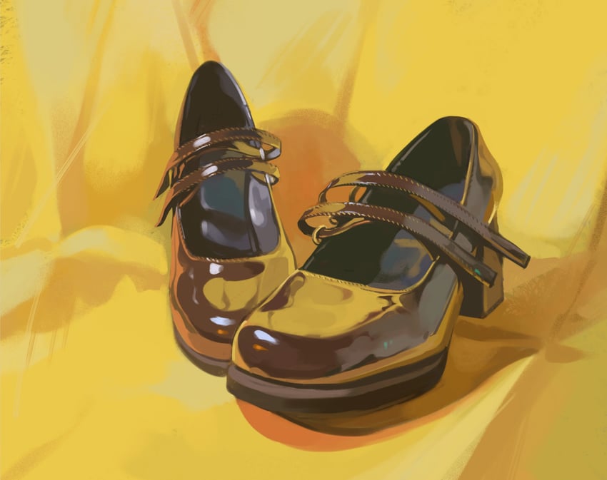 原创 黑鞋 无人类 阴影 闪亮的鞋子 鞋子