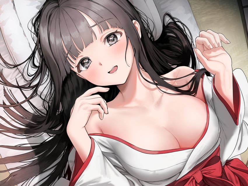 原创 1名女孩 黑瞳 黑发 齐刘海 乳房