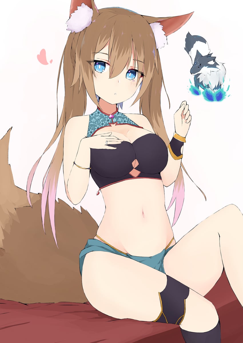原创 1名女孩 惊讶 动物 兽耳毛 兽耳