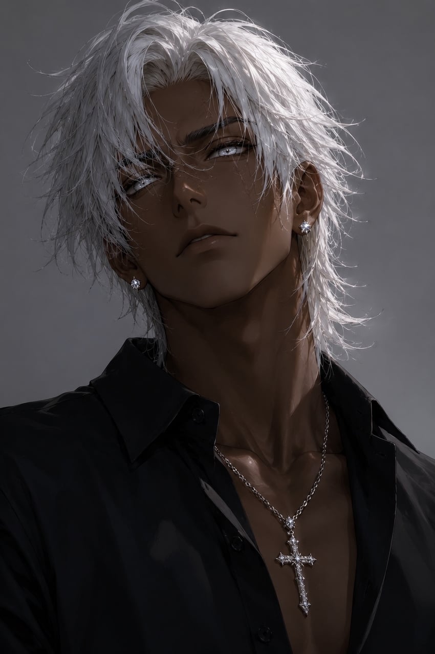 二次元插画 金发 长发 看向观众 短发