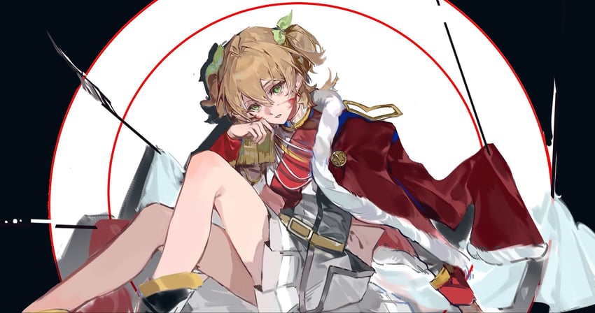 少女☆歌剧 Revue Starlight、大场奈奈 1名女孩 饰绪 手臂支撑 徽章 腰带