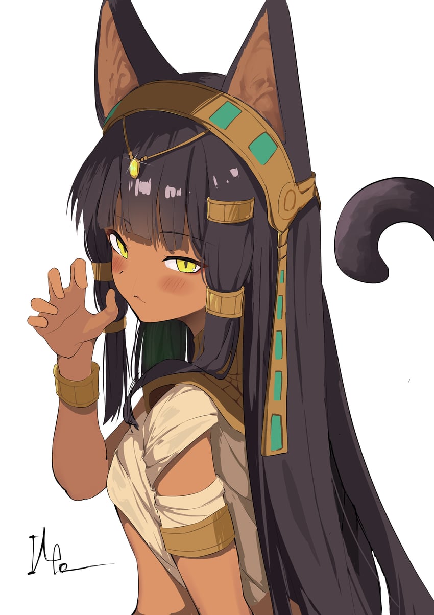 原创 1名女孩 古埃及 脸红 手链 深色皮肤女性