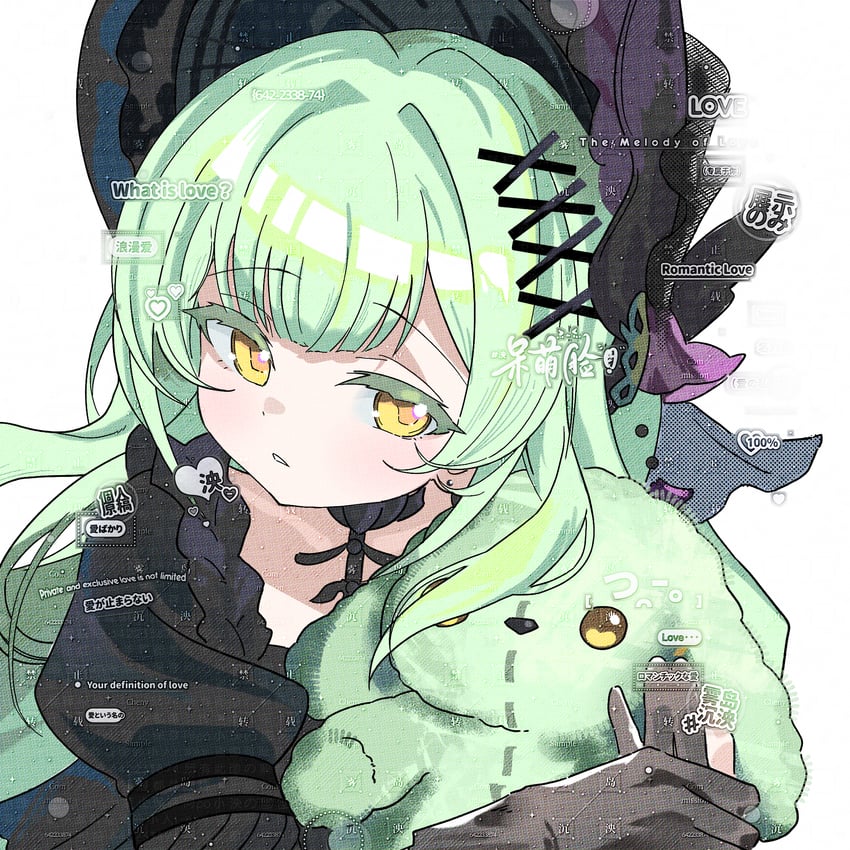明日方舟、BanG Dream!、Bang Dream! It's MyGO!!!!! 1名女孩 黑色连衣裙 黑色手套 黑帽子 连衣裙