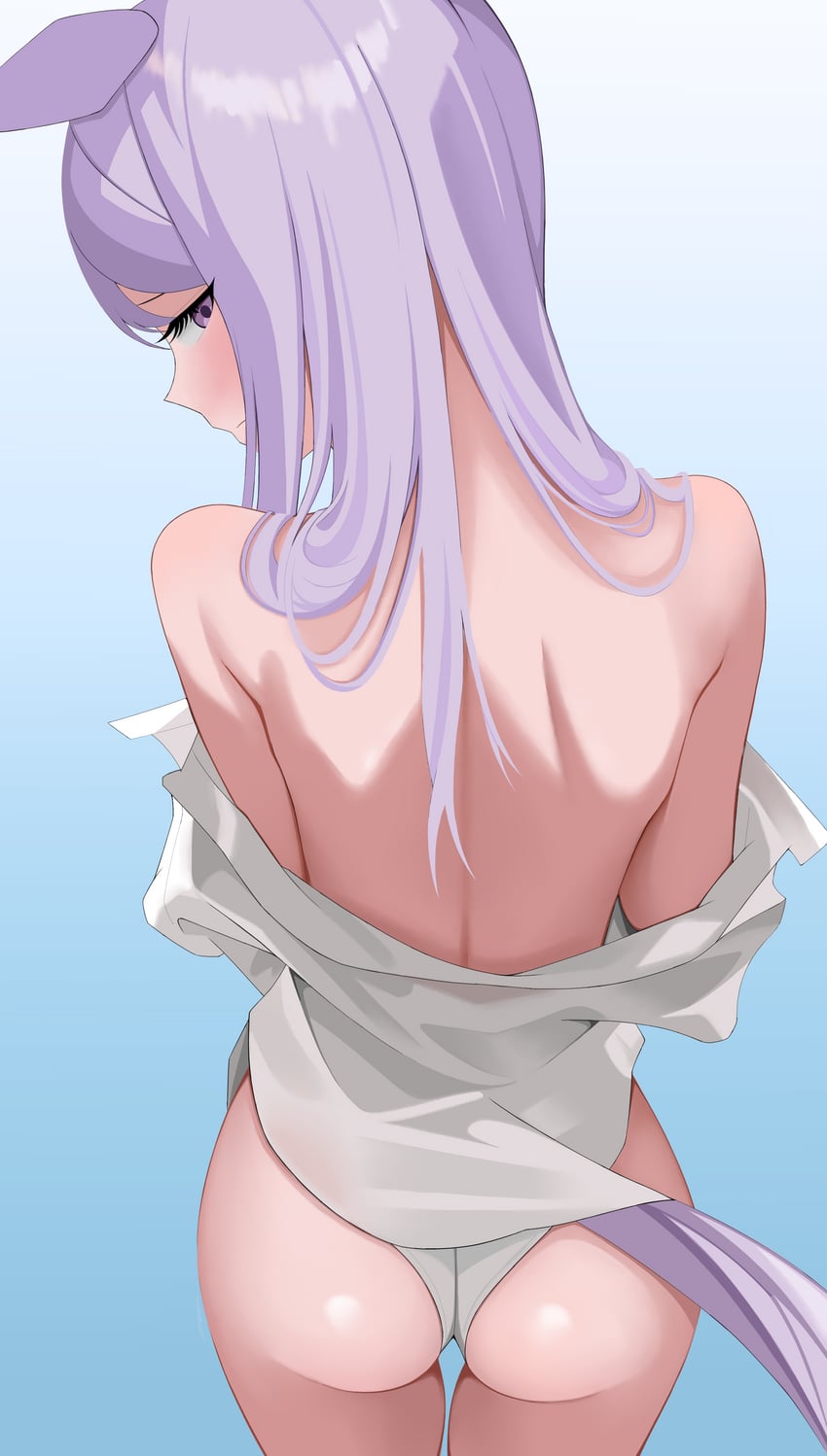 赛马娘、目白麦昆 (赛马娘) 1名女孩 兽耳 屁股 脸红 闭嘴