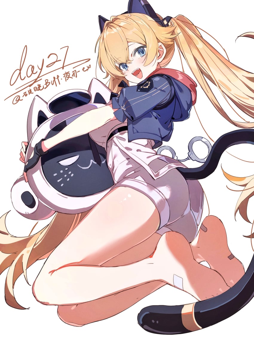 卡拉彼丘、米歇尔 (星之歌) 1名女孩 :D 兽耳 创可贴 脚上的绷带