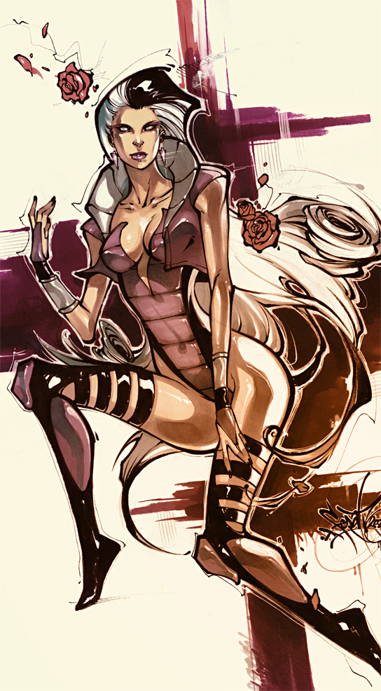 真人快打 (系列)、mortal kombat 3、辛德尔 1名女孩 黑色靴子 靴子 乳房 乳沟