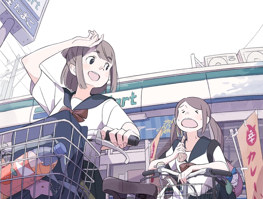 原创 2名女孩 举手 背包 包 包包挂饰