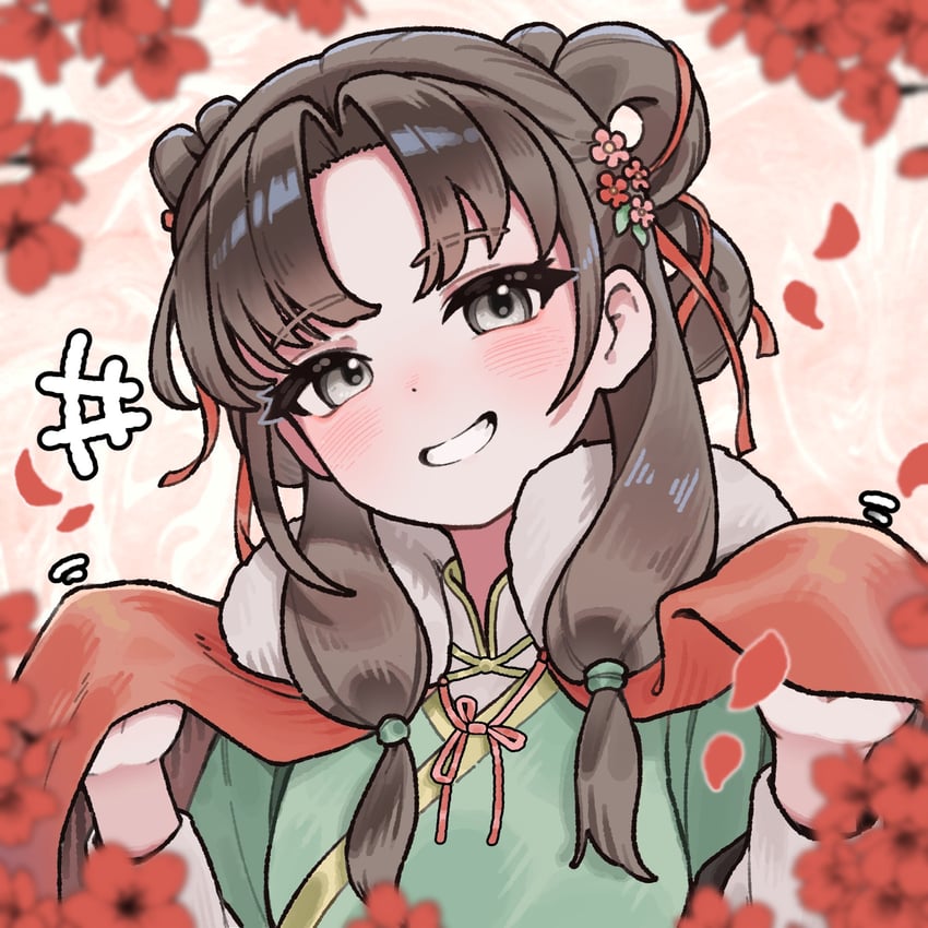 凡人修仙传、ye yunshang 1名女孩 模糊 棕发 中国风服饰 披风