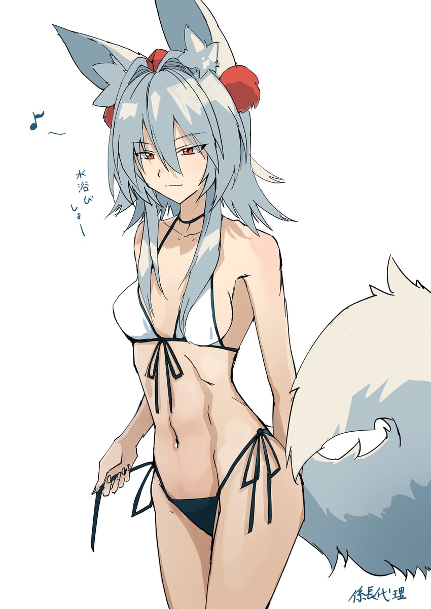 东方Project、犬走椛 1名女孩 替换服装 兽耳毛 兽耳 作者名