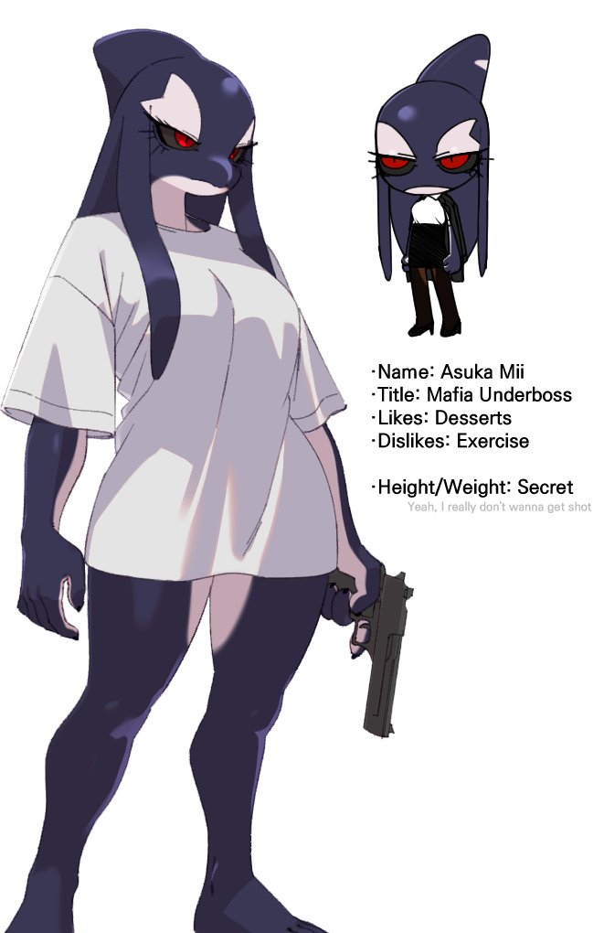 原创、asuka mii (dr.rabbit) 1名女孩 黑色巩膜 乳房 有色巩膜 英文文本