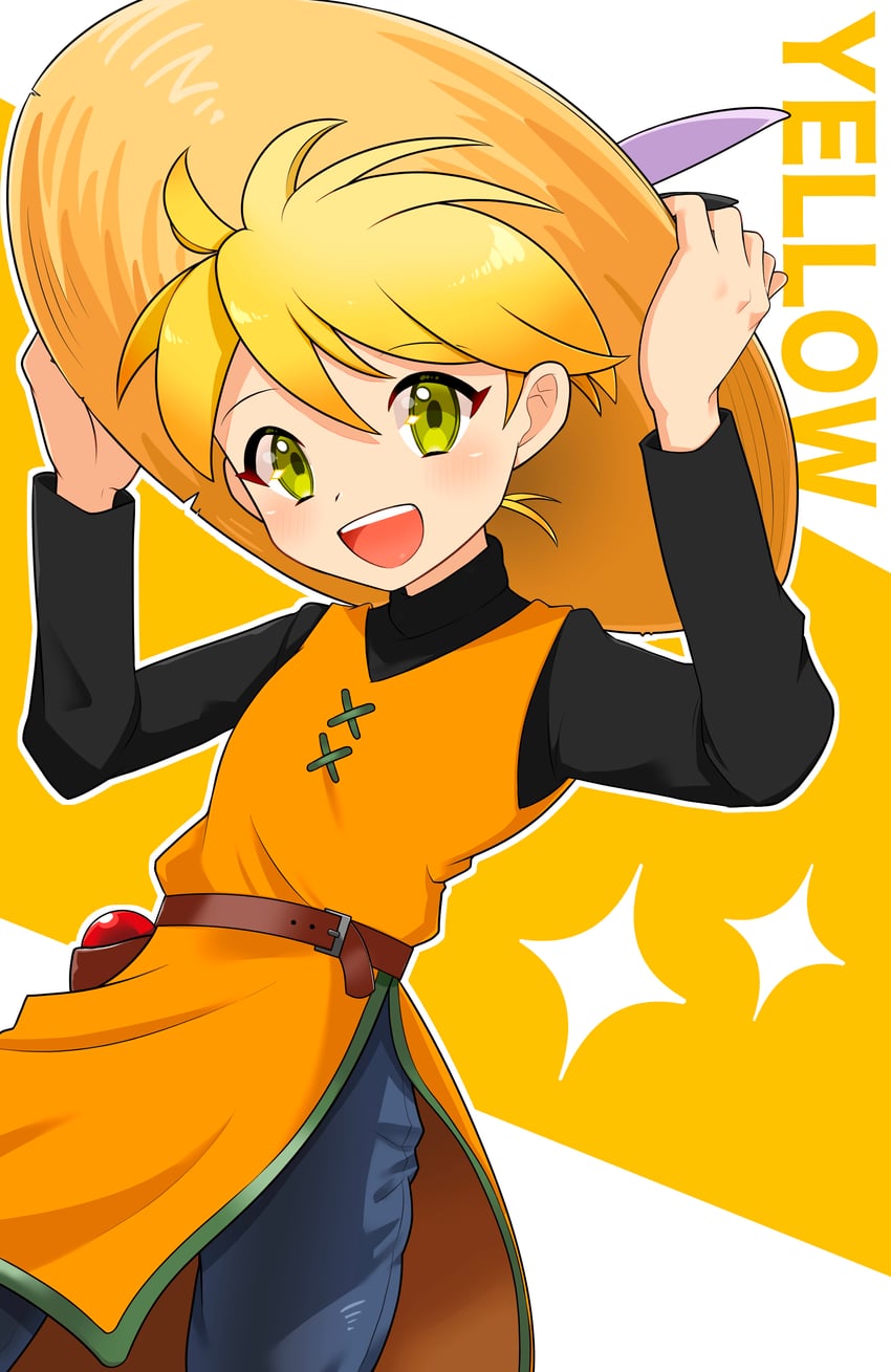 宝可梦、宝可梦特别篇、小黄 (宝可梦) 1名女孩 :D 腰带 腰带扣 黑衬衫