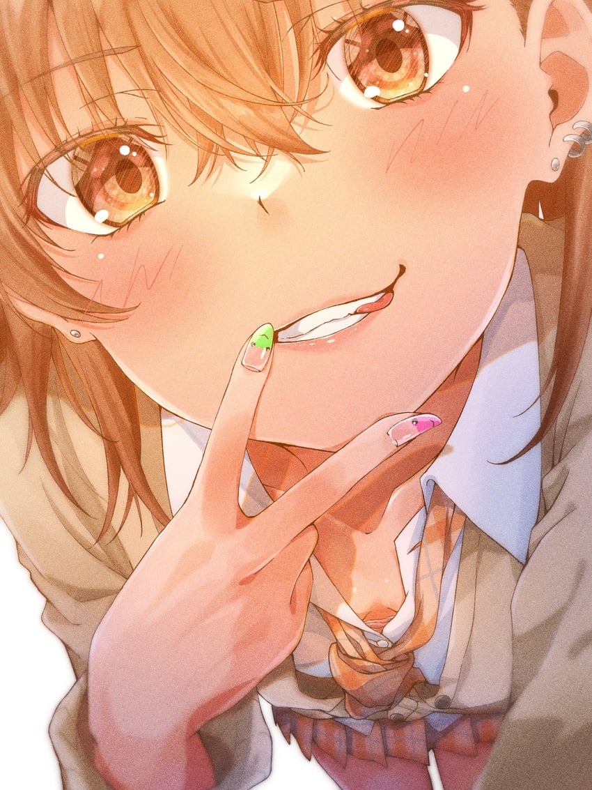 某科学的超电磁炮、魔法禁书目录、呱太 1名女孩 :p 乳房 棕色开襟衫 棕眼睛