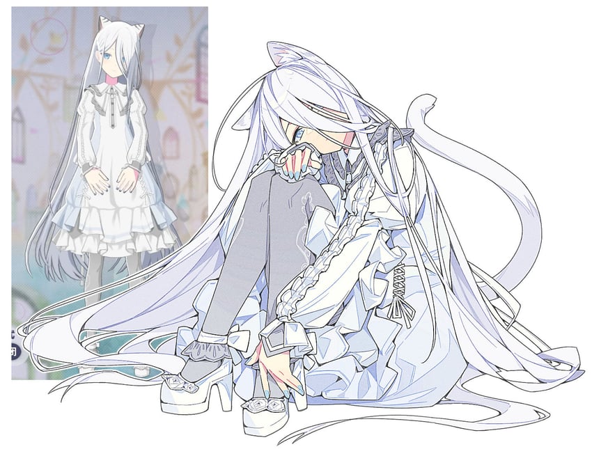 世界计划、桐谷遥、宵崎奏 1名女孩 替换服装 兽耳毛 兽耳 绽放祭 (Project Sekai)